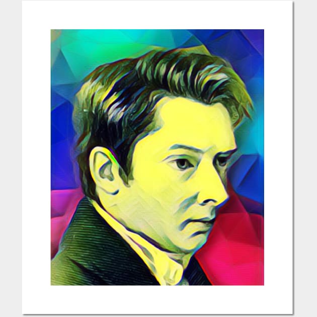 William Hazlitt Colourful Portrait | William Hazlitt Artwork 7 Wall Art by JustLit